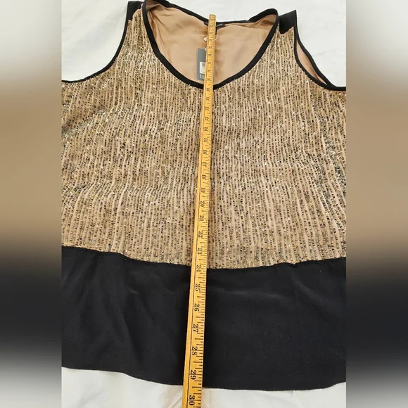Eileen Fisher Black and Gold Tank Top - Picture 5 of 10